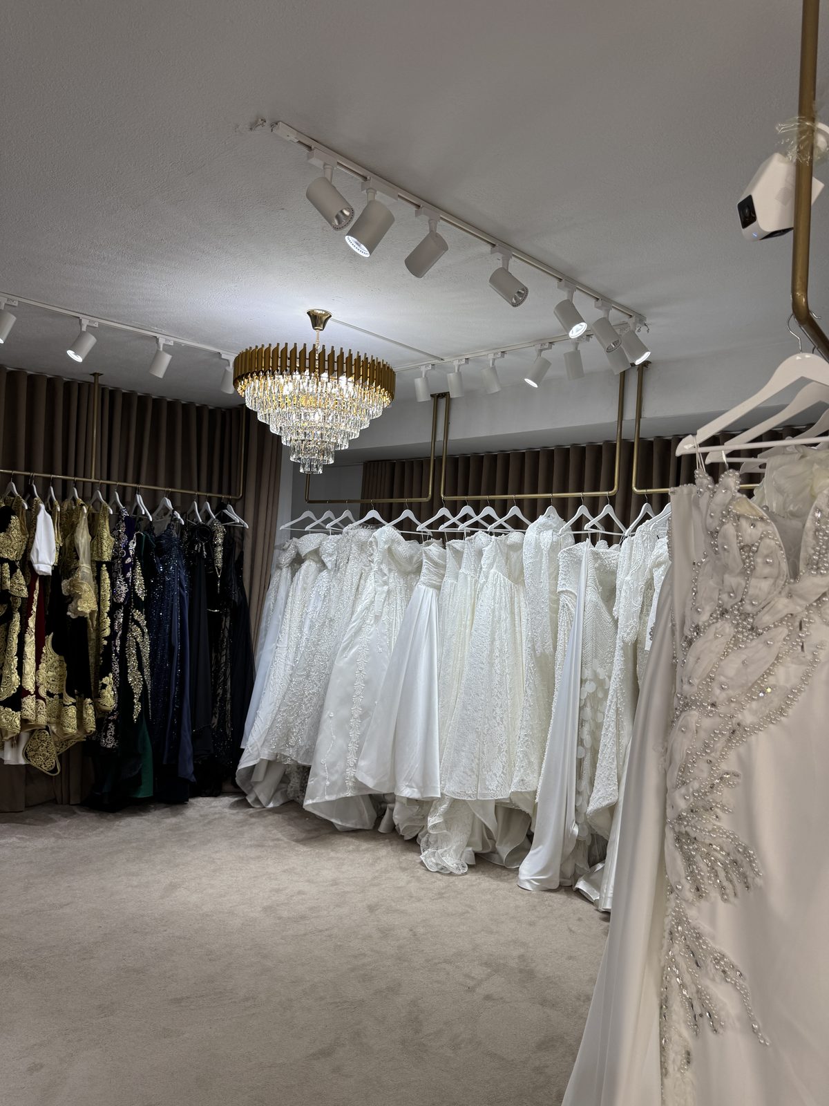 The bridal room at the Dija Fashion showroom